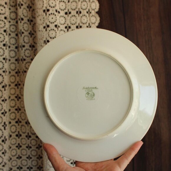 Vintage 1920s 1930s Dinner Plate, Hutschenreuther Selb Bavaria. Floral China, - Picture 7 of 10